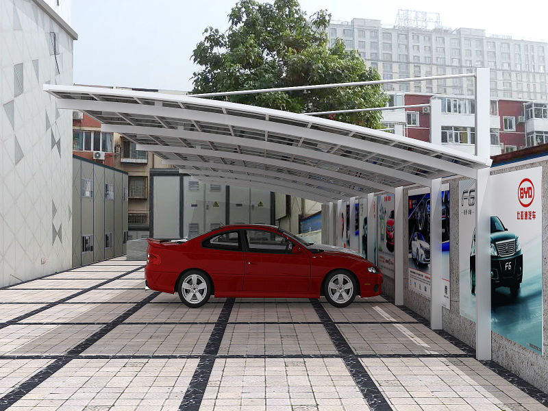 斜拉式汽車(chē)車(chē)棚